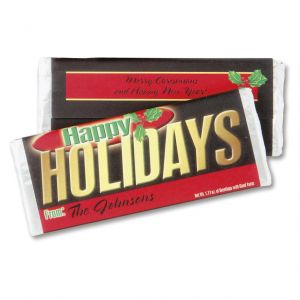 Happy Holidays  Personalized Candy Bar Wrappers
