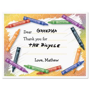 Kids Thank You Note Cards Set of 12