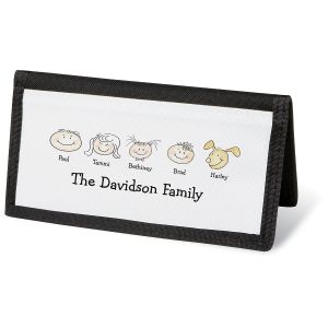Happy Family Personal Checkbook Cover
