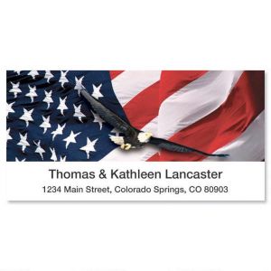FLAG DESIGN #5 Personalized Address Labels  120PCS FREE US Shipping 