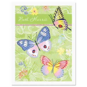 Butterfly Personalized Note Cards