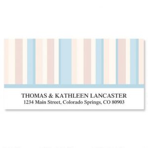 Coastal Stripes Deluxe Address Labels
