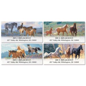 Horse Play Deluxe Address Labels  (4 Designs)
