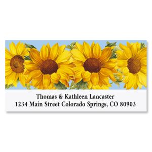 Sunflower Deluxe Address Labels