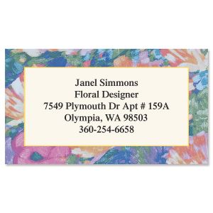 Brushed Floral Designer Calling Cards