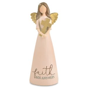 Faith God Answers Angel Figurine