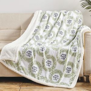 Faith, Hope, Love Sherpa Plush Throw