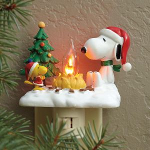 PEANUTS® Snoopy™ and Woodstock by Campfire Night Light