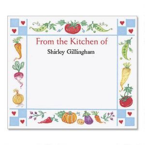 Gingham Hearts Canning Labels