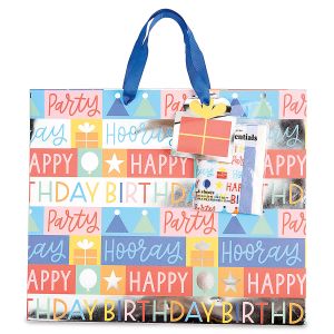 Birthday Gift Bag with Tissue & Tag
