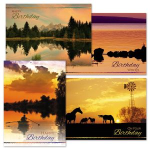 Masculine Outdoors Birthday Cards