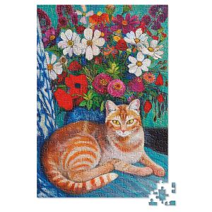 Cat with Bouquet Puzzle