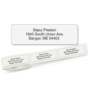 Clear Standard Rolled Address Labels