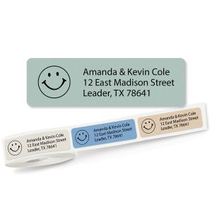 Stonewashed with Symbol Standard Rolled Address Labels