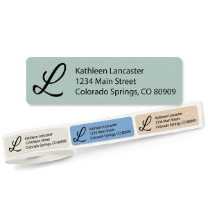 Stonewashed with Initial Standard Rolled Address Labels