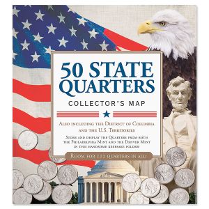 50 State Quarters Collectors Map