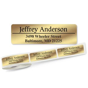 Conventional Lined Rolled Address Labels - 3 Colors (Roll of 500)