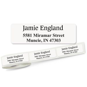 Conventional Rolled Address Labels - 3 Colors