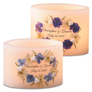 Wedding Hurricane Candle by Current Catalog
