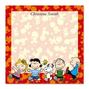 PEANUTS® Polka Personalized Note Sheets in a Cube Refill