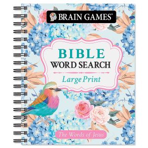 Words of Jesus Large Print Bible Word Search Brain Games®