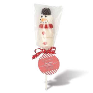 Snowman Marshmallow Lollipop