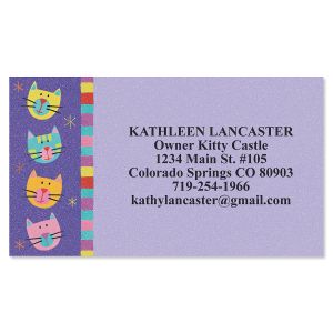Fun Cats Designer Business Cards
