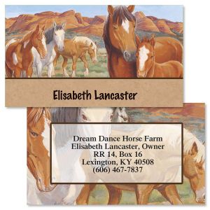 Loving Horses Designer Double-Sided Business Cards