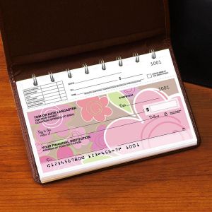 Shades of Pink Top-Stub Checks