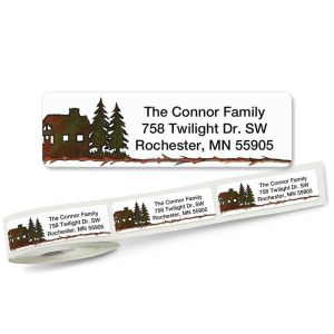Country Lodge Rolled Address Labels
