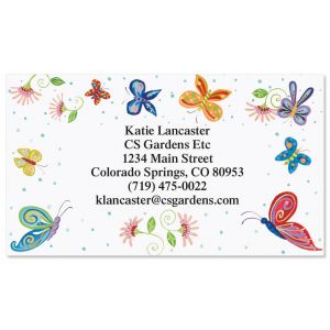 Painted Butterflies Business Card