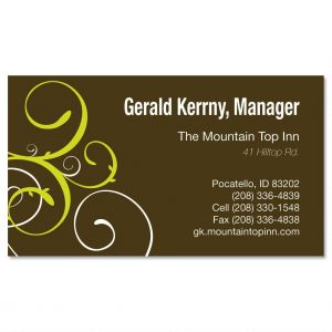 Swirl Designer Business Cards