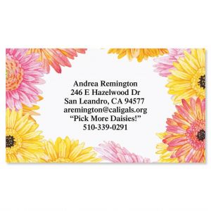 Gerbera Daisy Designer Business Cards