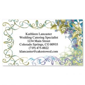 Grape Floral Designer Business Cards