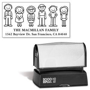 Our Family Pre-Inking Address Stamper