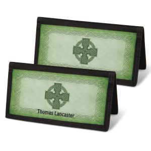 Celtic Cross  Checkbook Cover - Non-Personalized