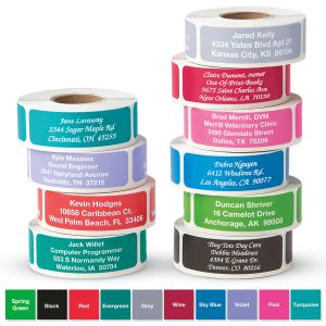 Solid Color Designer Rolled Address Labels - (Roll of 250)