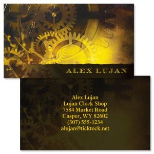 Out Of Time Designer Double-Sided Business Cards