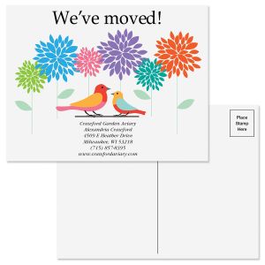 Sweet And Simple Moving New Address Postcards