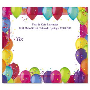 Birthday Balloons Package Labels