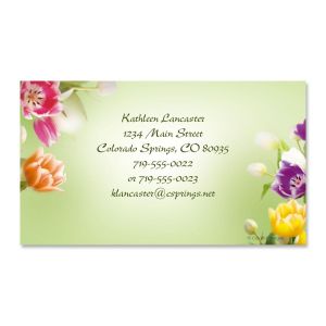 Fresh Tulips Designer Business Cards