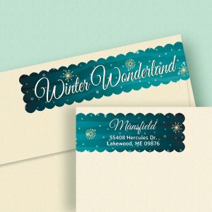Winter Wonderland Wrap Around Address Labels