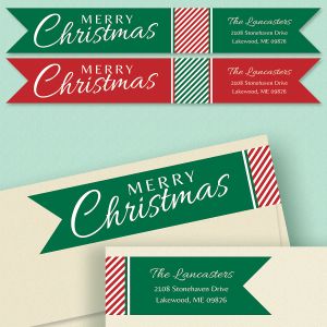 Holiday Wrap Around Address Labels