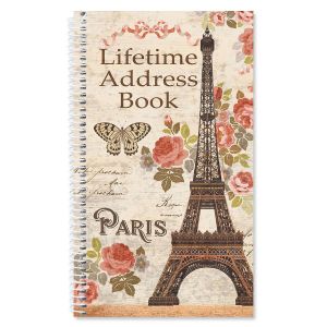 Parisian Postcard Lifetime Address Book