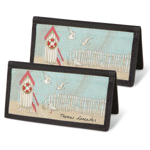 Coastal  Checkbook Cover - Non-Personalized