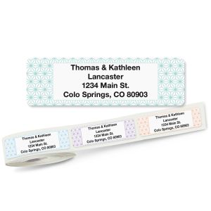 Isometric Rolled Address Labels (5 Designs)