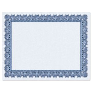 Elite Blue Certificate on Blue Parchment