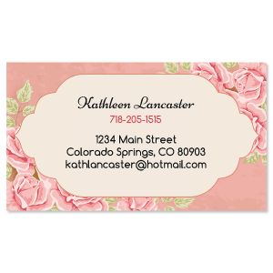 Romantic Rose Designer Business Cards