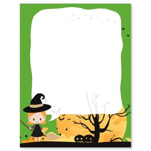 Witch Halloween Letter Papers