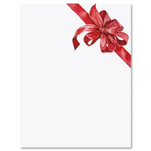 Tied with a Bow Christmas Letter Papers
